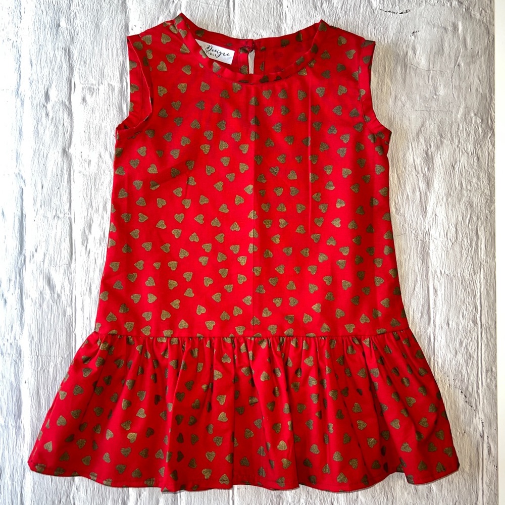 Girls Heart Summer Dress..handmade with love 💗